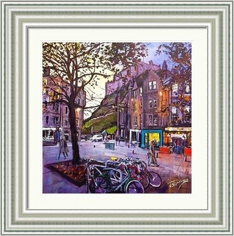 Evening Falls, Grassmarket by James Somerville Lindsay