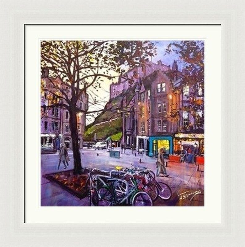 Evening Falls, Grassmarket by James Somerville Lindsay