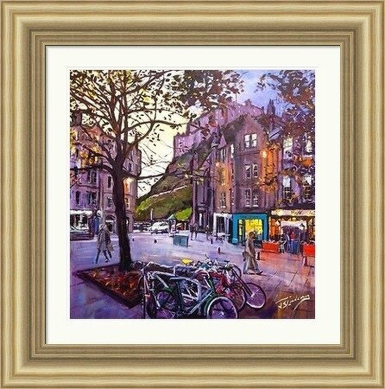 Evening Falls, Grassmarket by James Somerville Lindsay