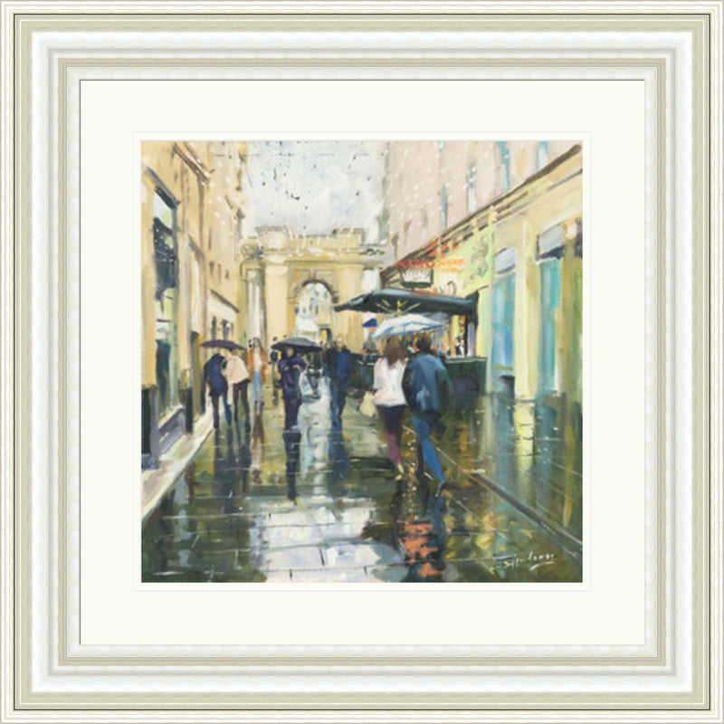 Saturday Showers, Rogano by James Somerville Lindsay