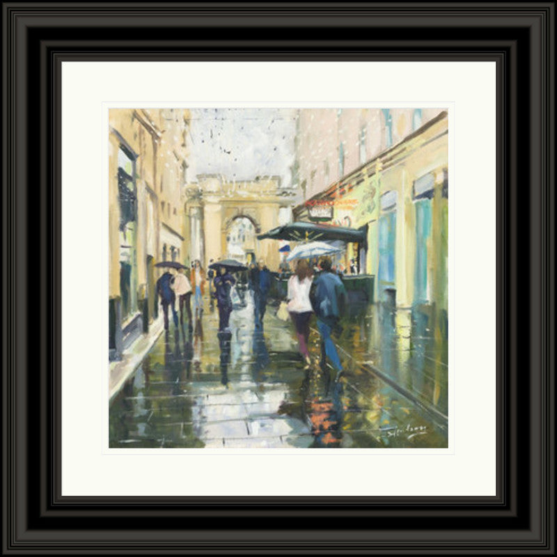 Saturday Showers, Rogano by James Somerville Lindsay