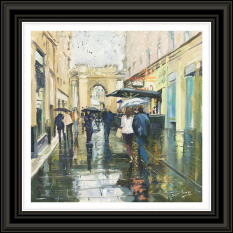 Saturday Showers, Rogano by James Somerville Lindsay