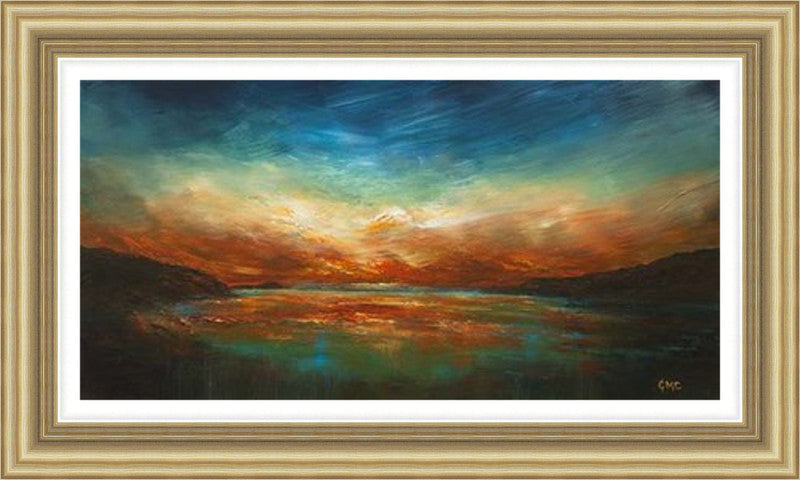 Flaming Light over Calgary by Grace Cameron