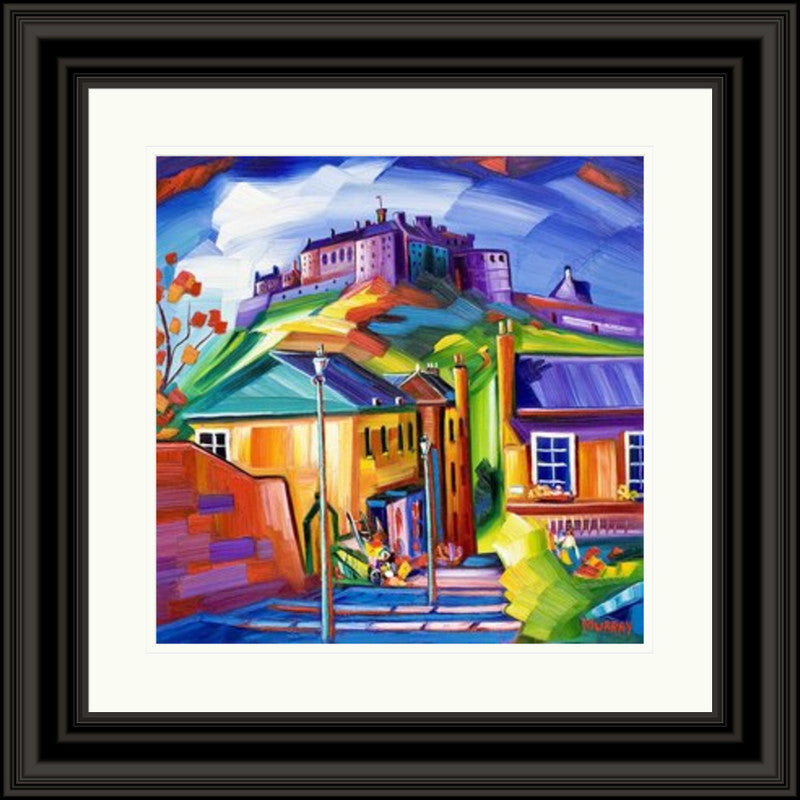 Edinburgh Castle and the Vennel by Raymond Murray