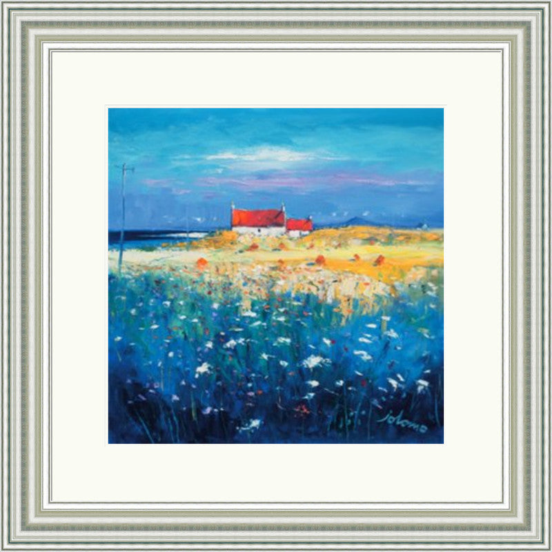 Hayfield, Isle of Tiree, Looking to Ben More by Jolomo