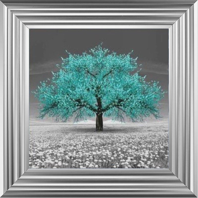 Teal Cherry Blossom Tree