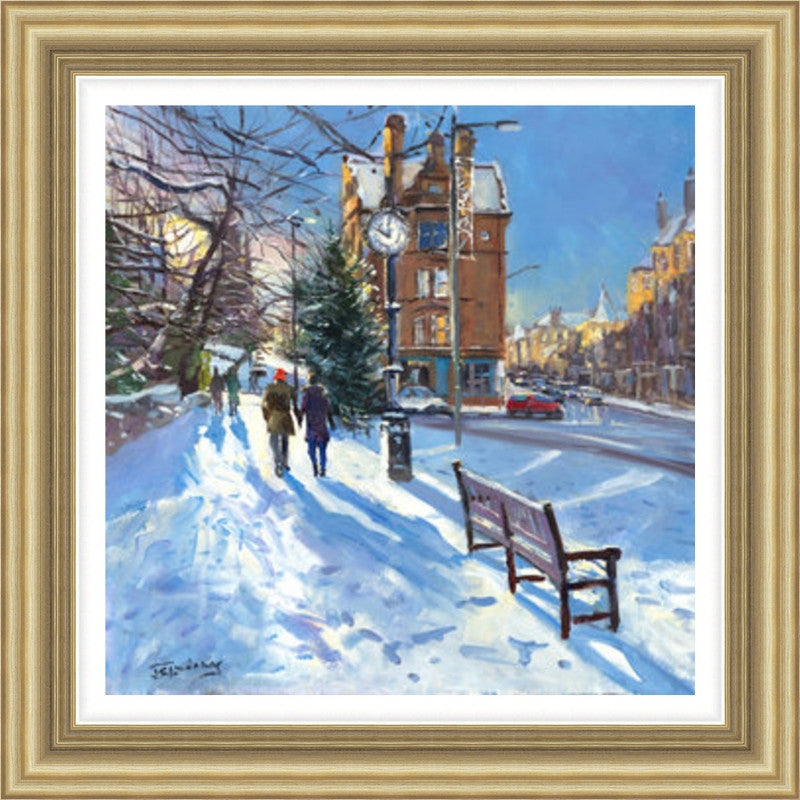 A Winter Walk, Morningside Road by James Somerville Lindsay