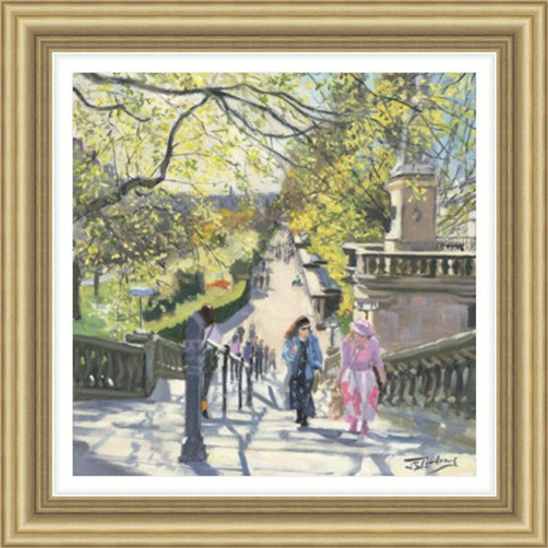 On the Steps to the Gardens, Spring by James Somerville Lindsay