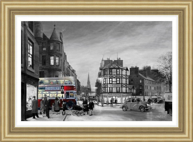 Bristo Street 1950s, Black and White by John M Boyd