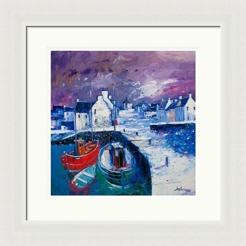 Snowstorm on the Round Kirk, Bowmore, Islay by Jolomo