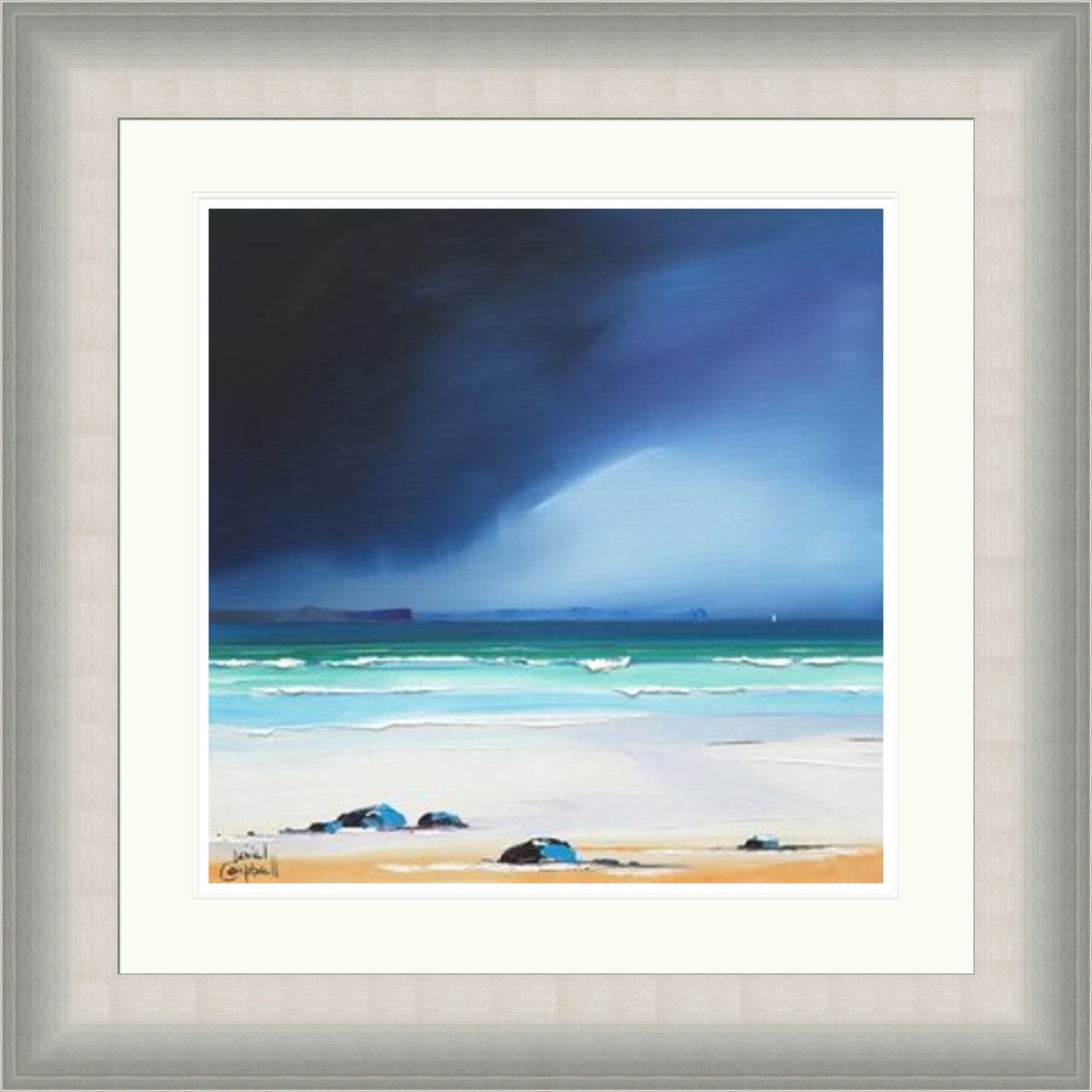 Rain Squall over Eigg by Daniel Campbell