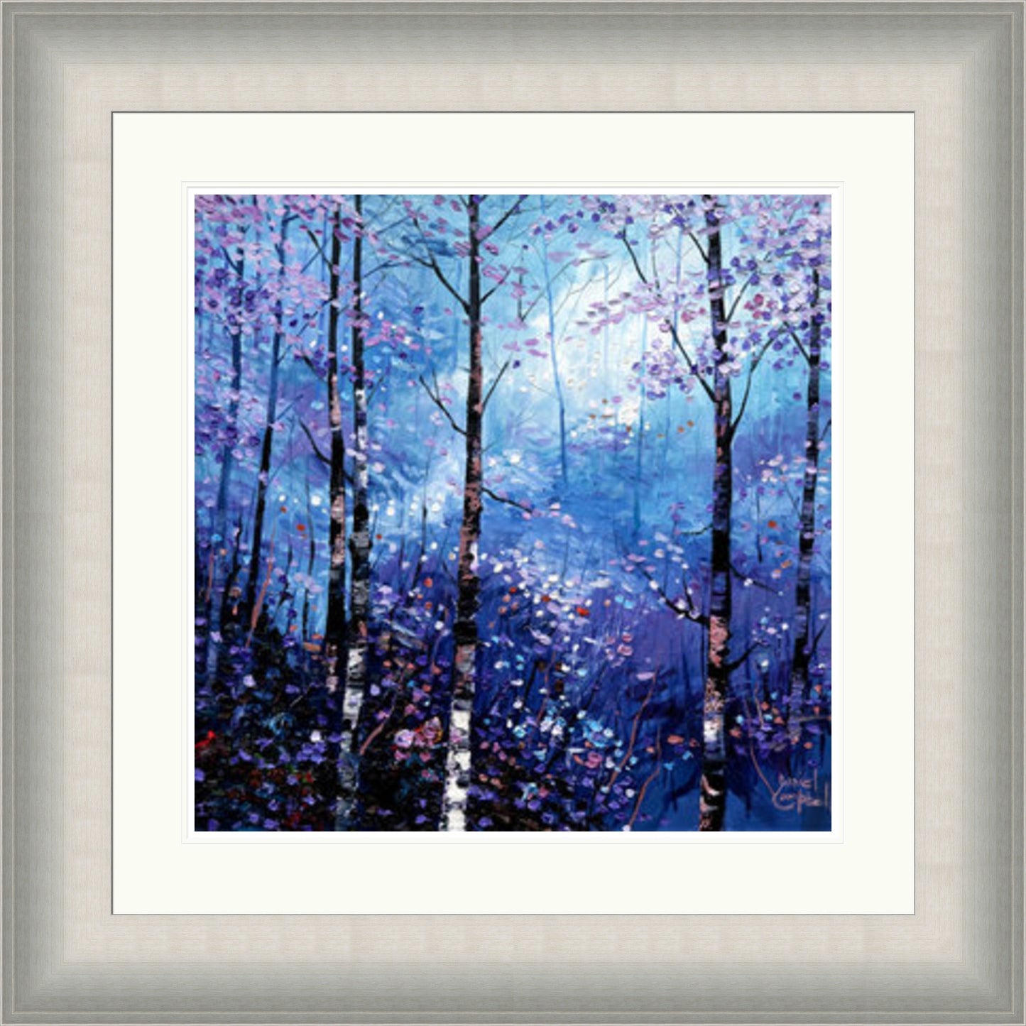 Silver Birches In Winter by Daniel Campbell