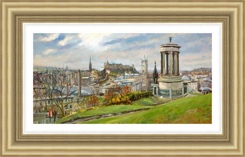 February on Calton Hill by James Somerville Lindsay