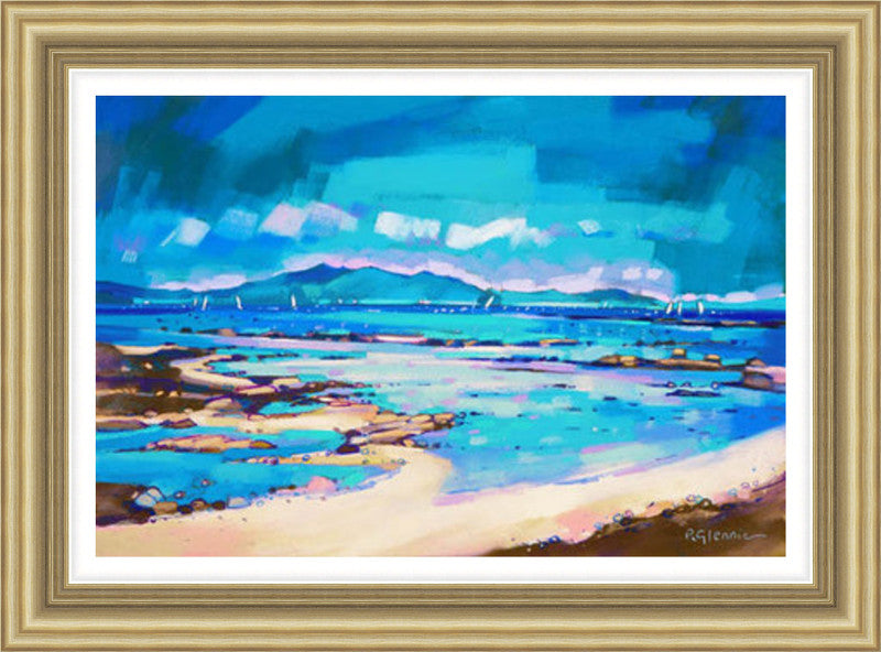 Coastal Blues, Arran by Pam Glennie