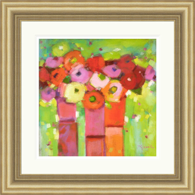 Trio of Summer Blooms by Pam Glennie