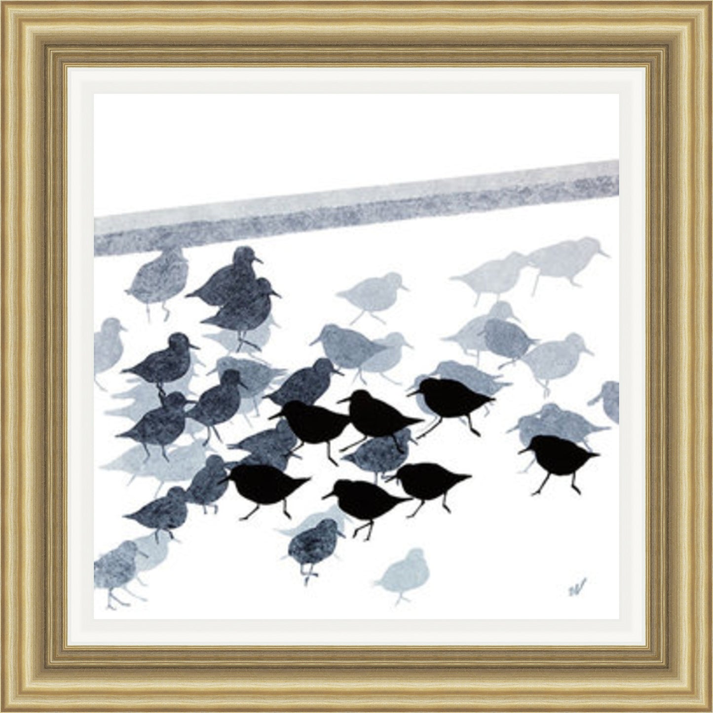 Sanderlings on the Shore by Sandra Vick