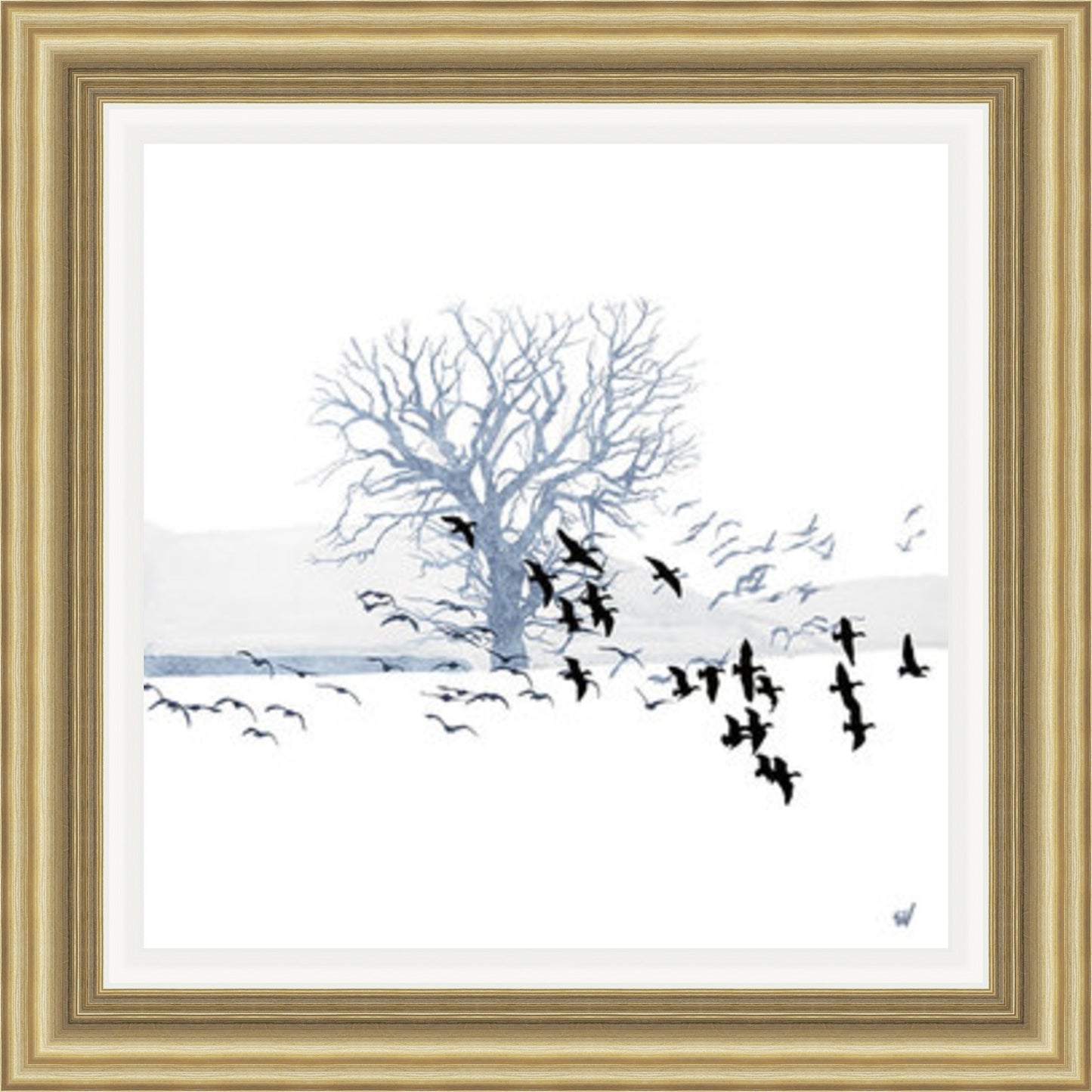 Trees and Geese by Sandra Vick