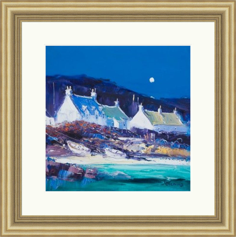 Moon over the Village, Iona by JOLOMO