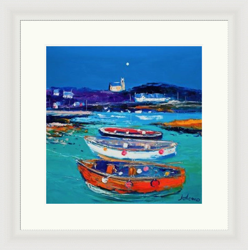 Church and Boats, Arinagour, Isle of Coll by Jolomo