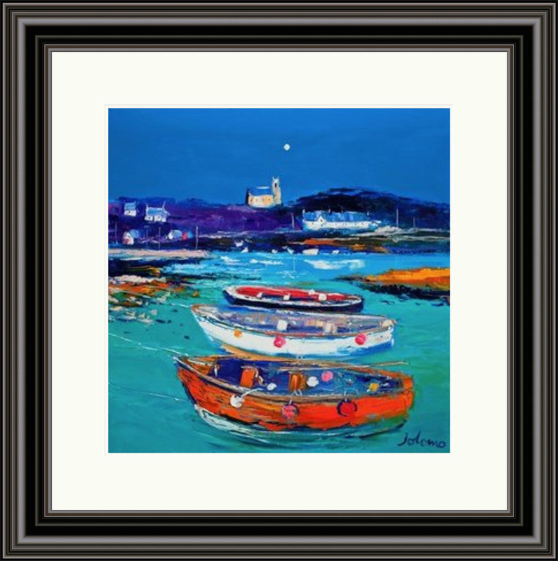 Church and Boats, Arinagour, Isle of Coll by Jolomo