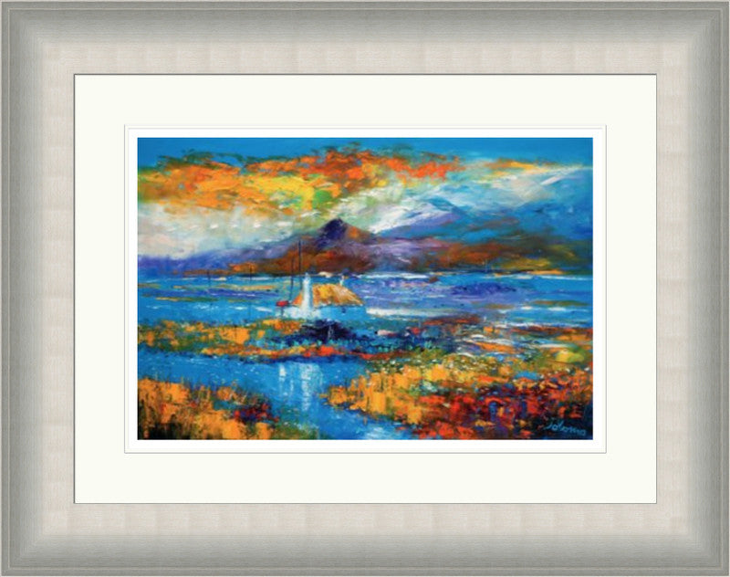 Wet Day Thatched Crofts Greenish South Uist by Jolomo