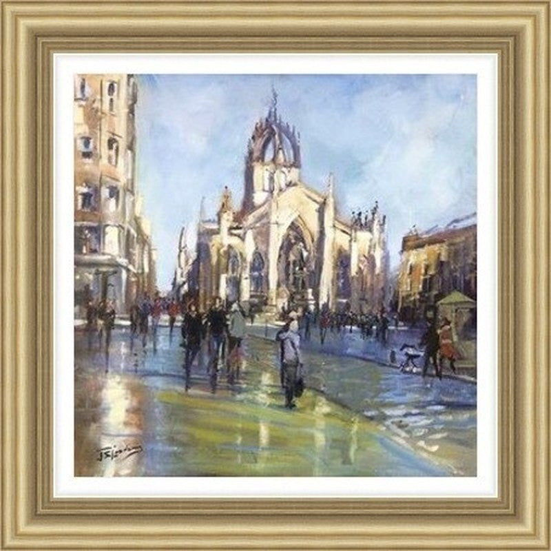 After The Rain, Royal Mile by James Somerville Lindsay