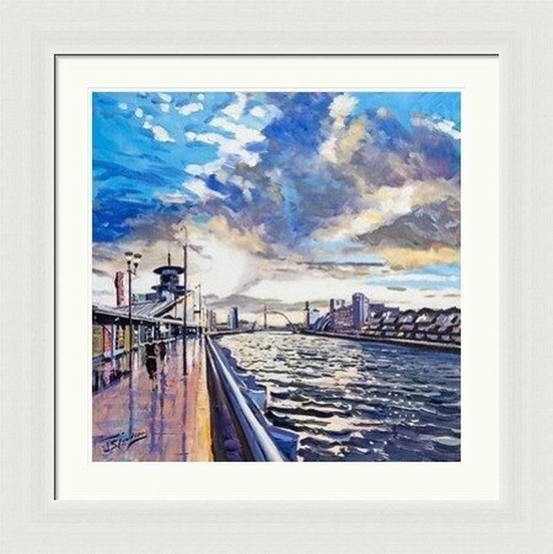Sunset on the Quay by James Somerville Lindsay