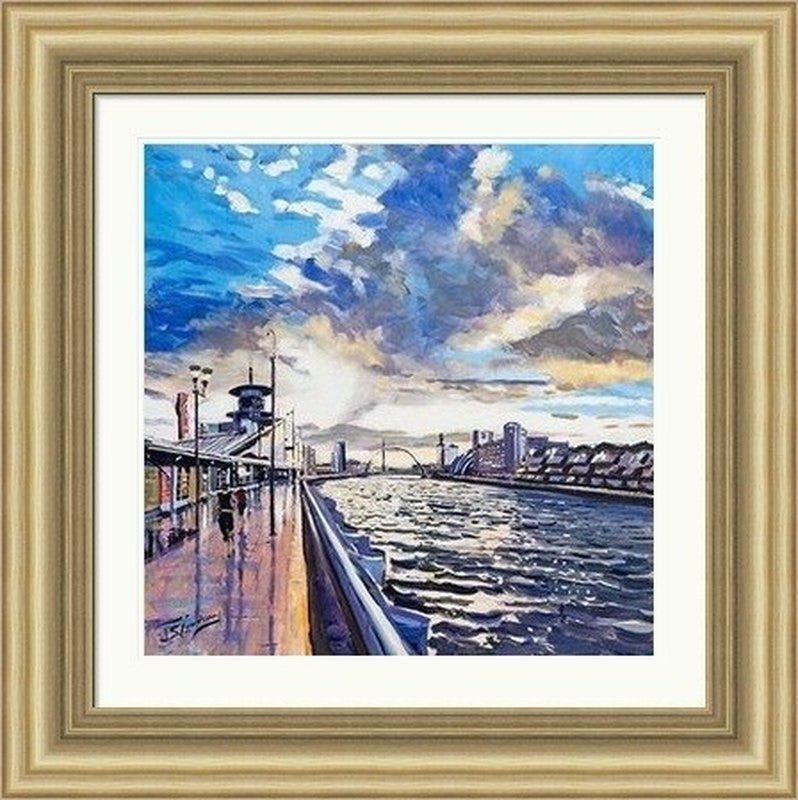 Sunset on the Quay by James Somerville Lindsay