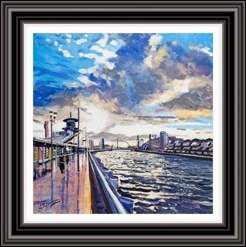 Sunset on the Quay by James Somerville Lindsay