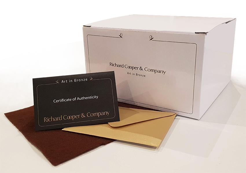 Small Hare Boxing Bronze Figurine by Michael Simpson (Limited Edition)