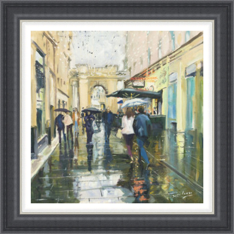 Saturday Showers, Rogano by James Somerville Lindsay