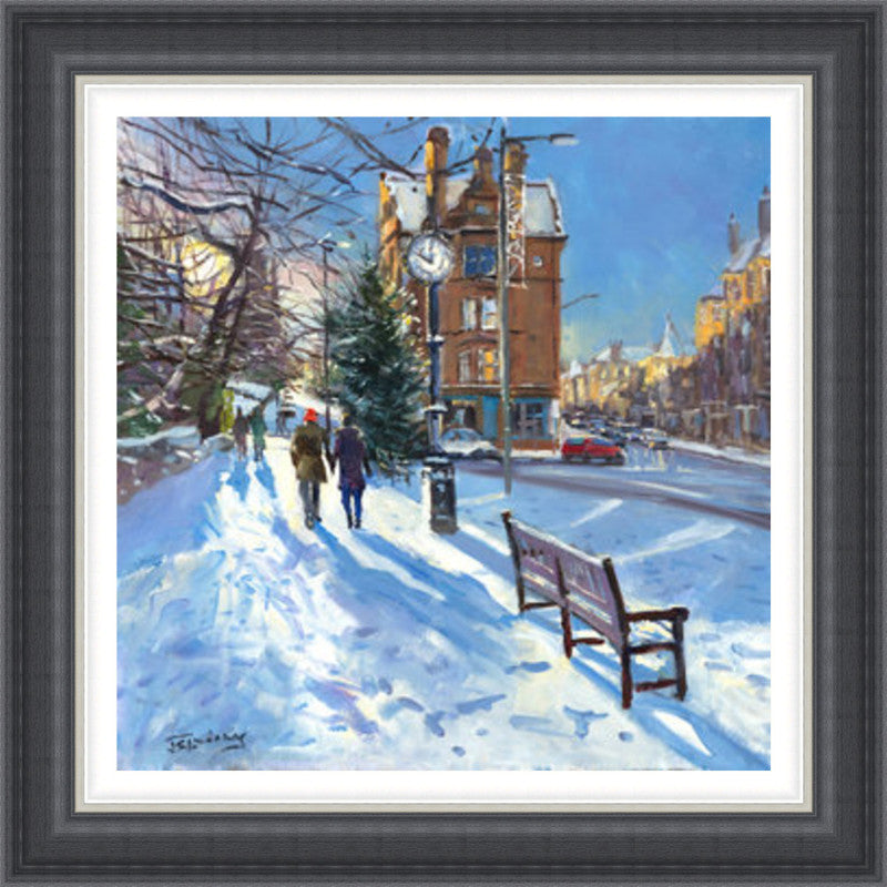 A Winter Walk, Morningside Road by James Somerville Lindsay