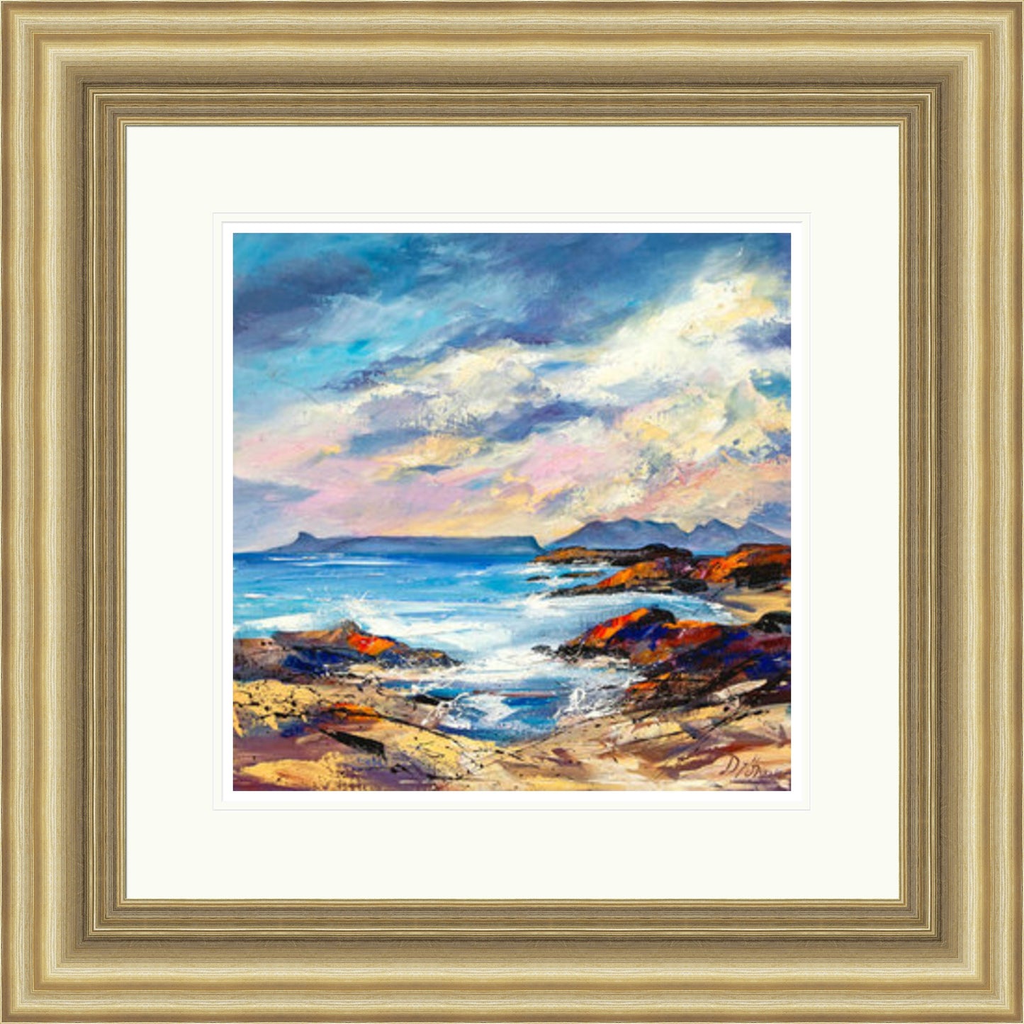 Eigg & Rhum Evening Light by Dronma