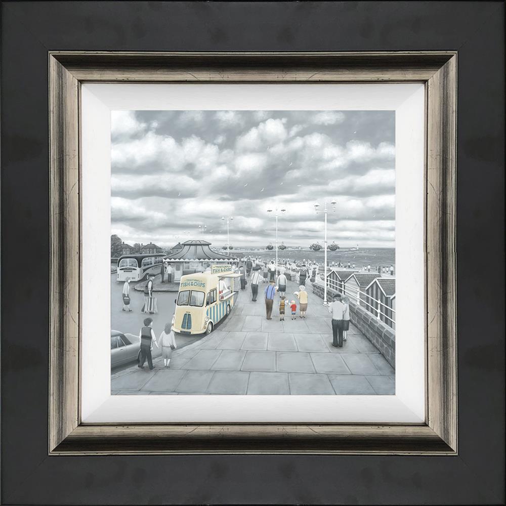 What Do You Like Best, Grandad or Chips Canvas by Leigh Lambert
