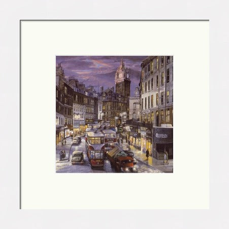 Rush Hour on Leith Street by John M Boyd - Petite