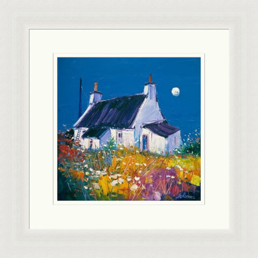 Croft and Moon, Isle of Gigha (Limited Edition) By John Lowrie Morrison (Jolomo)