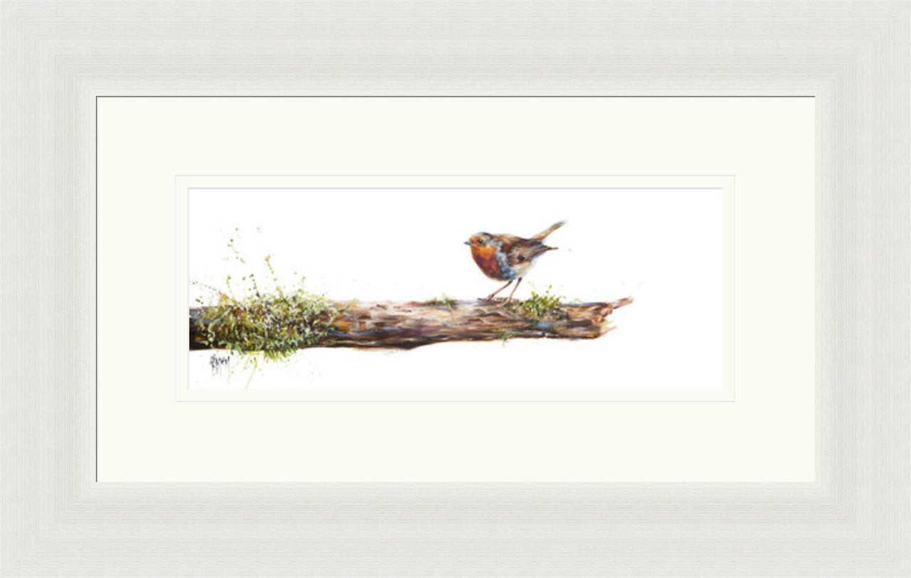 Springboard (Limited Edition) by Georgina McMaster framed wall art print featuring playful animal artwork