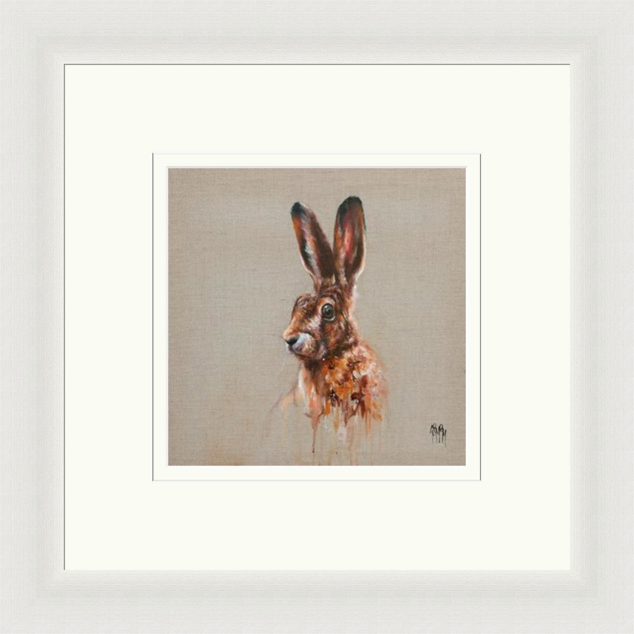 Horace (Limited Edition) by Georgina McMaster framed wall art print featuring named animal portrait