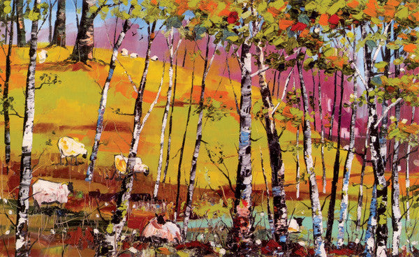 Grazing Among The Birches by Daniel Campbell