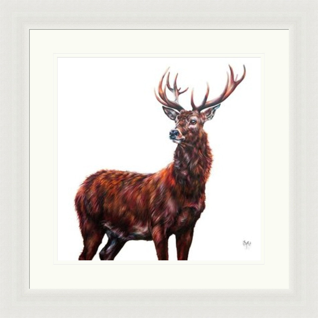 Livingston (Limited Edition) by Georgina McMaster framed wall art print featuring majestic animal portrait