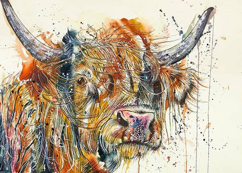 Abstract Cow by Tori Ratcliffe - Petite