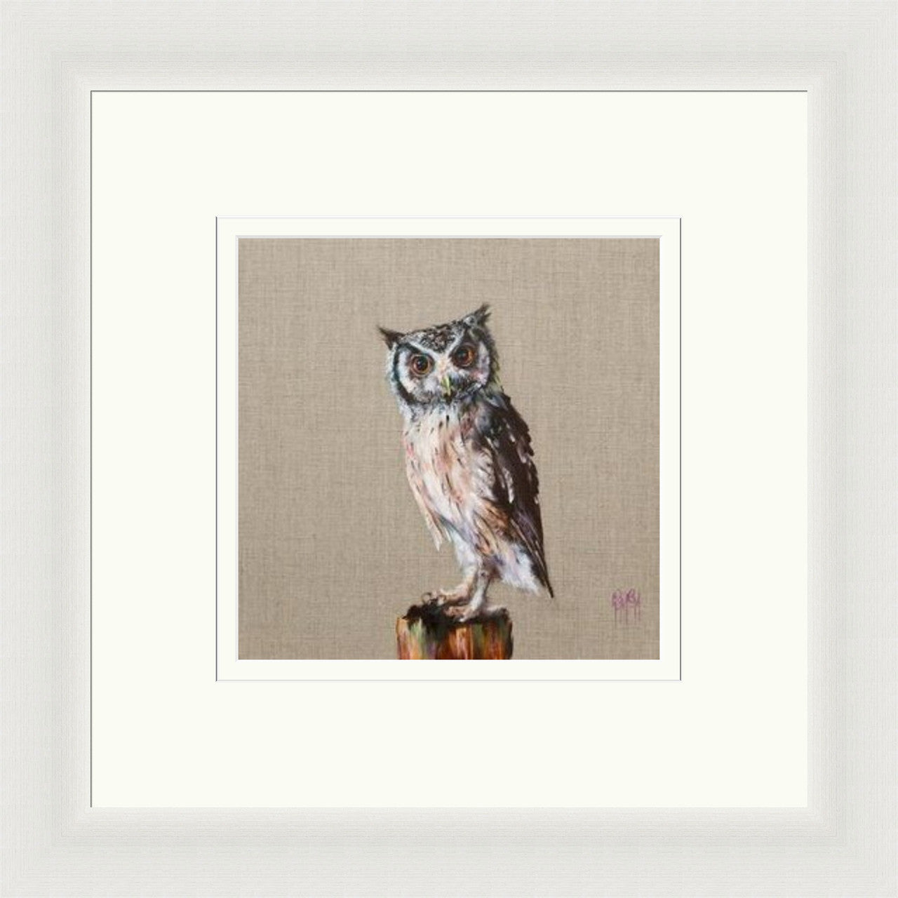 Stand at Ease I (Limited Edition) by Georgina McMaster framed wall art print featuring characterful animal portrait
