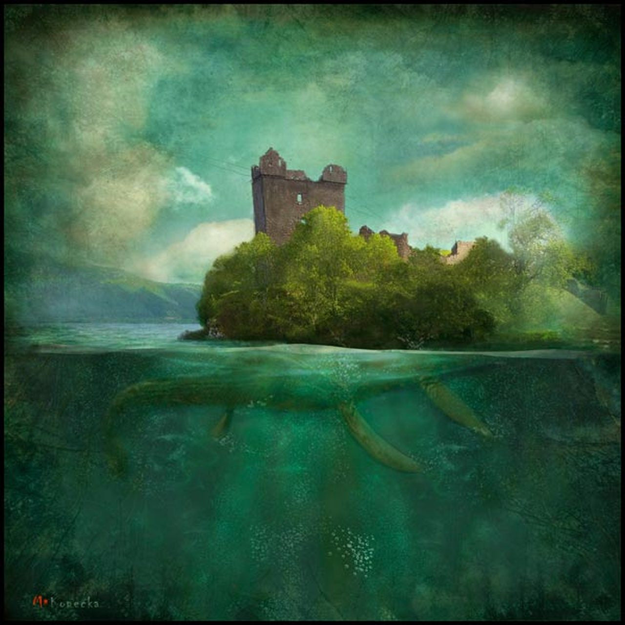 Under the Castle, Loch Ness by Matylda Konecka