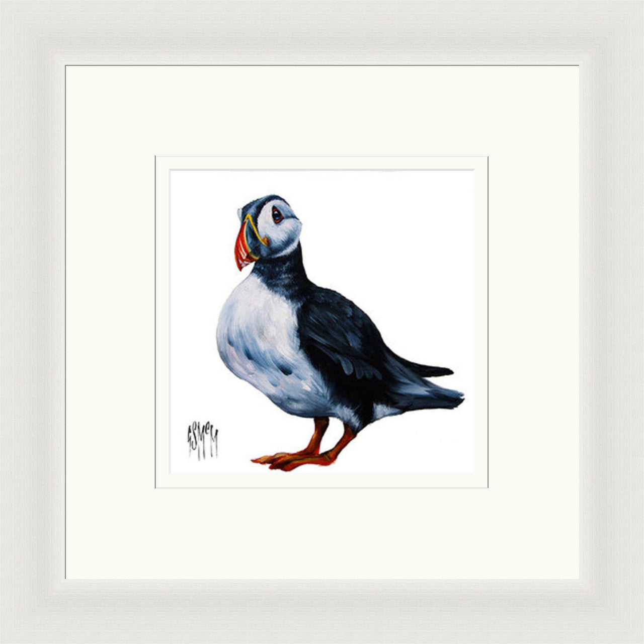 Peter (Limited Edition) by Georgina McMaster framed wall art print featuring named animal portrait