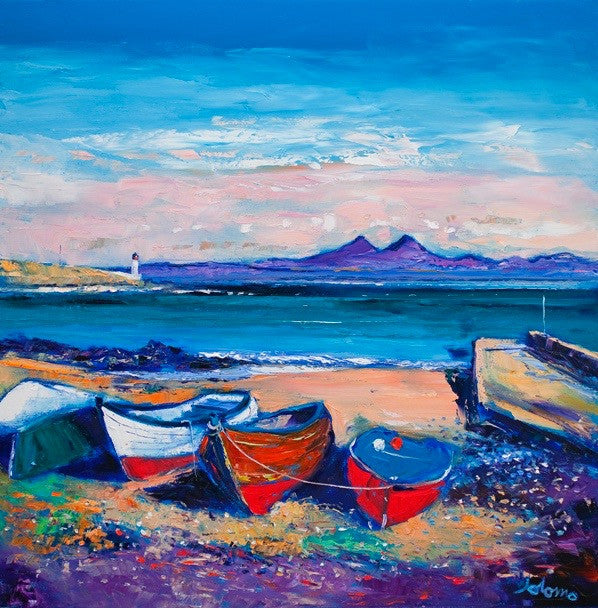 Beached Boats, Loch Indaal, Islay by Jolomo