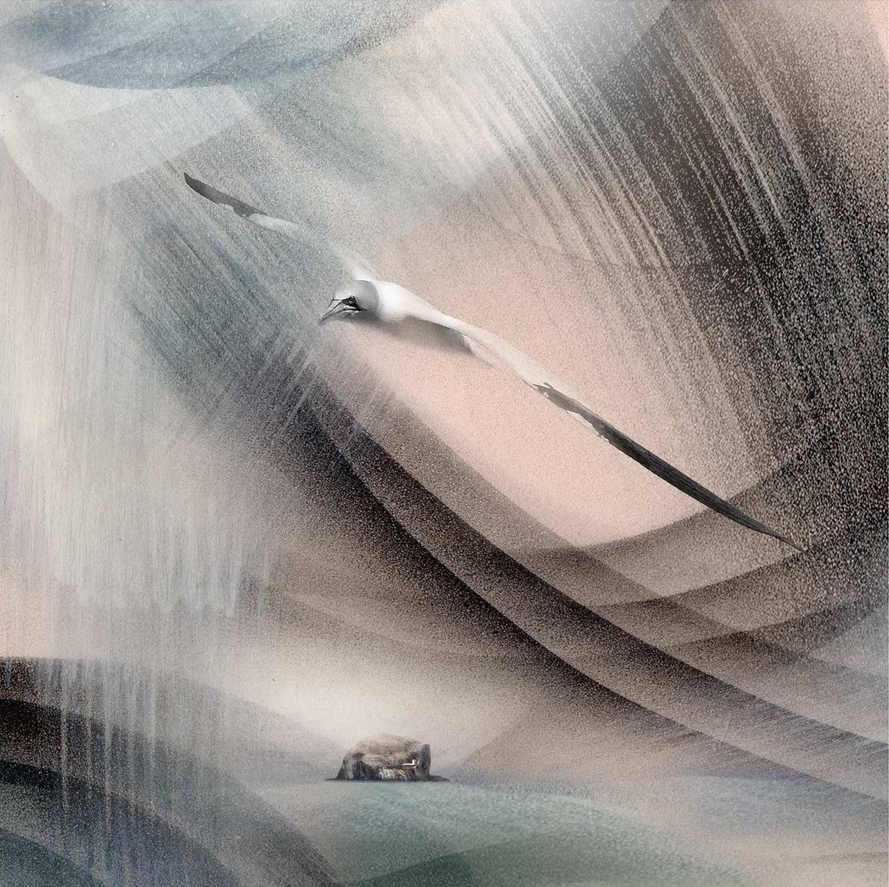 Winter Bass, Bird and Bass by Esther Cohen