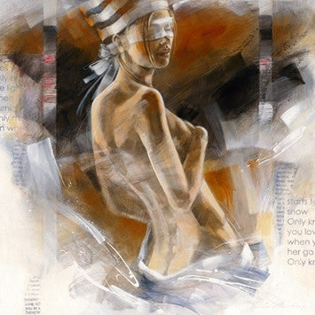 Girl with Striped Hat by Kitty Meijering