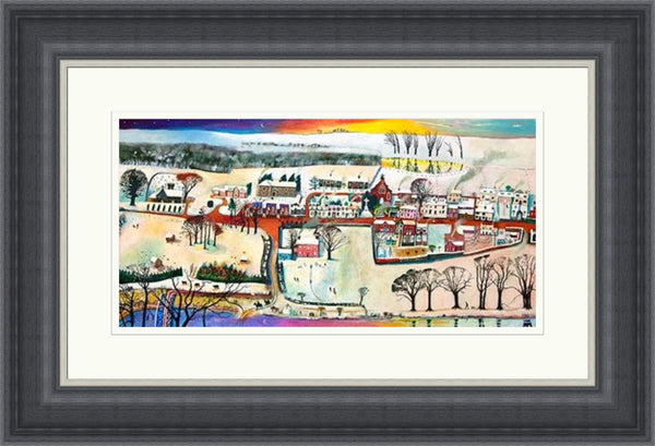 Village Life Winter (Limited Edition) By Rob Hain