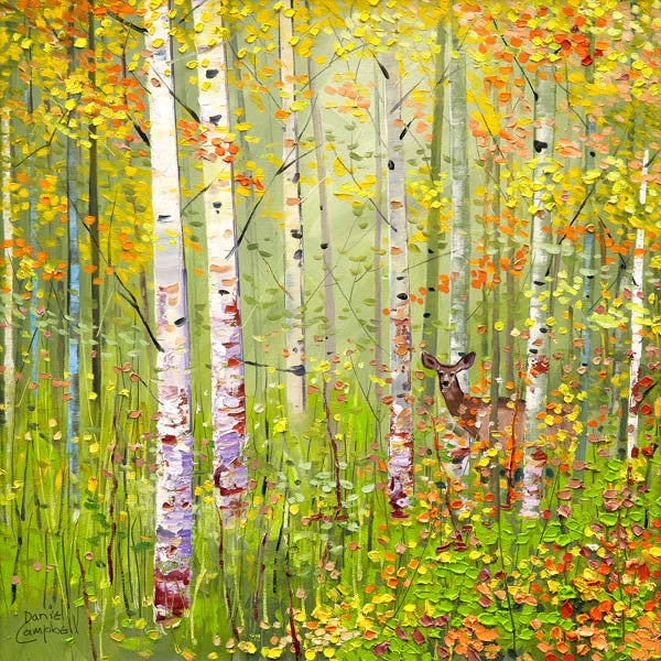 Silver Birches In Spring by Daniel Campbell