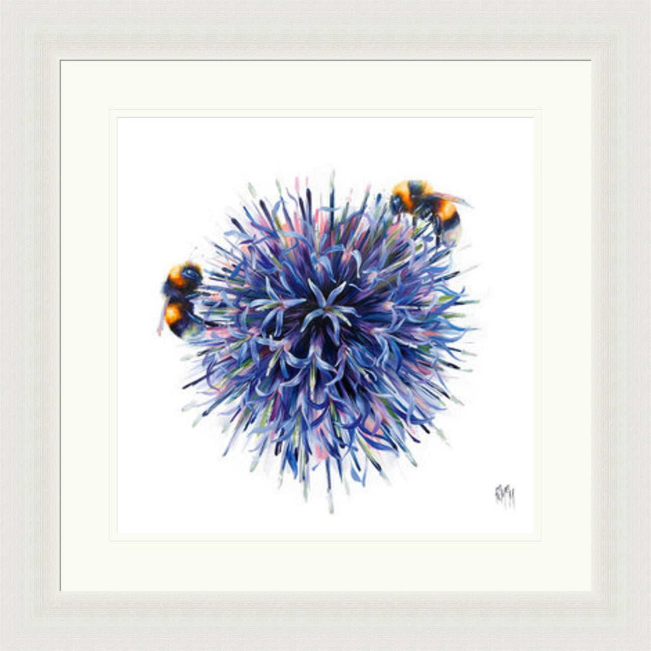 Albert and Isaac (Limited Edition) by Georgina McMaster framed wall art print featuring paired animal artwork